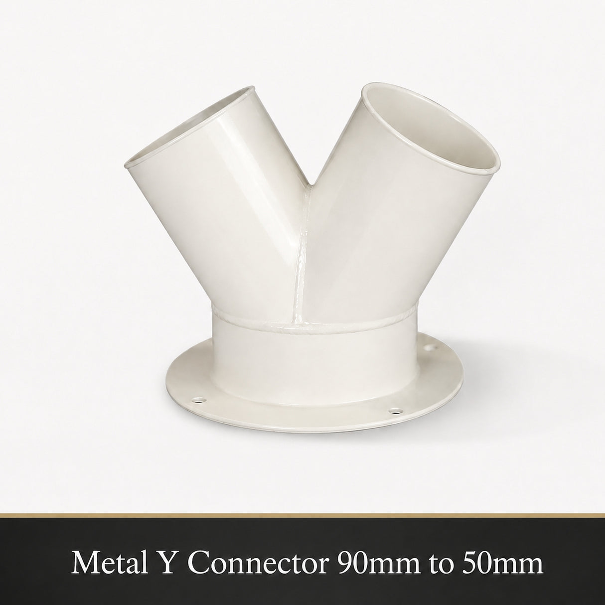 FumeClear Y Shaped Adapter for Fume Extractors – 90mm to Dual Hose Connector