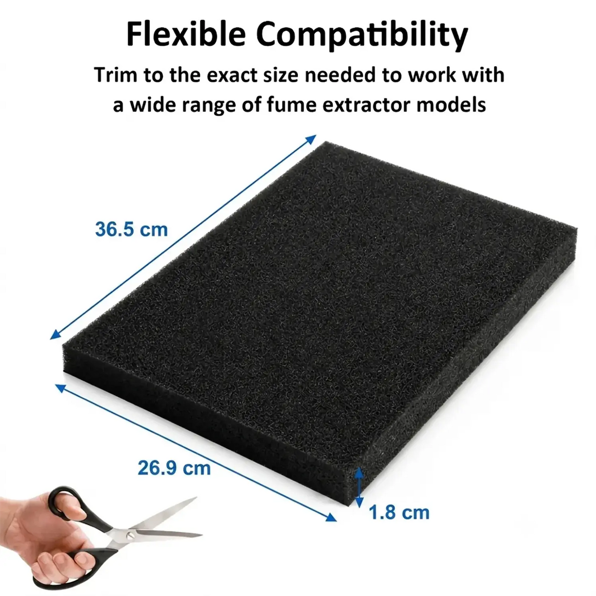 FUMECLEAR FC-350 Washable Pre-Filter made of premium cotton material, washable reusable long lasting air purifier filter