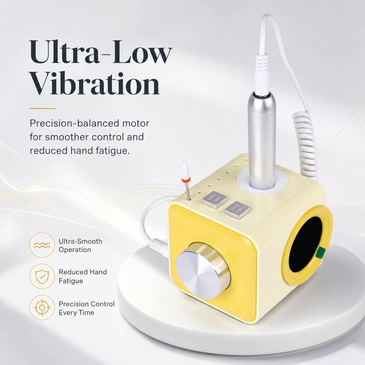 FumeClear FC-ND35-PRO Professional Nail Drill – 35,000 RPM Electric Nail File with Ultra-Low Vibration fumeclear fumeclear