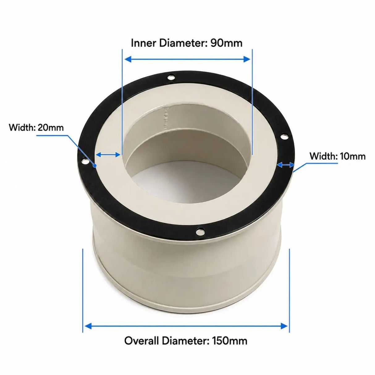 FumeClear XL-700 100mm to 150mm/4inch to 6 inch Duct Adapter for 150mm Hose Connection Fumeclear fumeclear