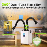 Fumeclear® FC-2003 Portable Welding Fume Extractor with Dual-Port fumeclear fumeclear