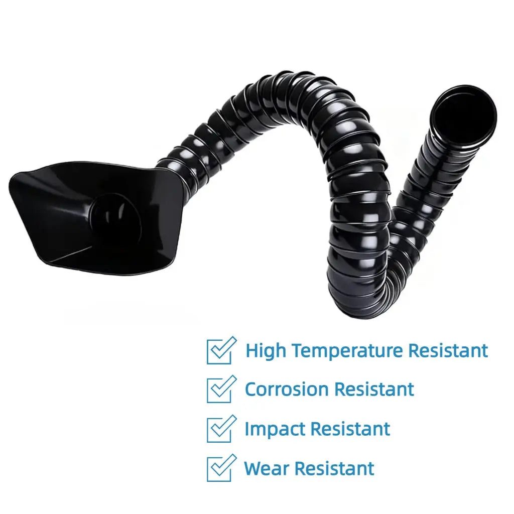 Heat-resistant and corrosion-resistant bamboo duct hose, durable ventilation pipe for long-term fume extraction use - Fumeclear