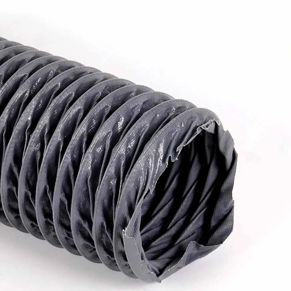 Fumeclear XL-300 industrial laser fume extractor PVC flexible inlet hose end view