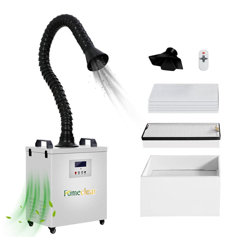 LCD Digital Display Mobile Fume Extractor.