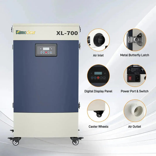 Fumeclear® XL‑700 Industrial Fume Extractor Demo & Performance Overview fumeclear