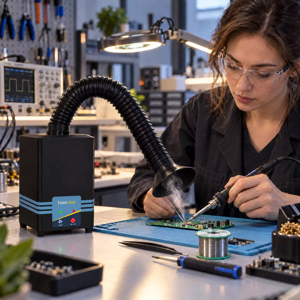 Best Solder Fume Extractor Under $100 for DIY Soldering fumeclear
