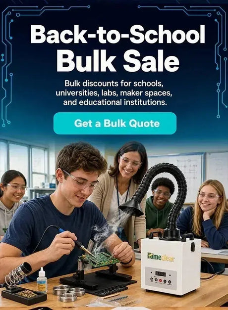 Back to School, Better Equipped: Save on Fume Extractors for Classrooms, Labs & Makerspaces fumeclear