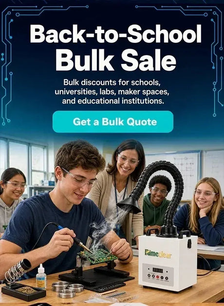 Back to School, Better Equipped: Save on Fume Extractors for Classrooms, Labs & Makerspaces