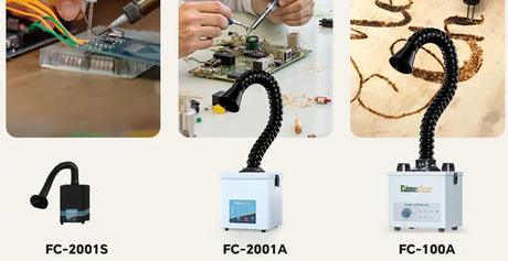 FC-2001S vs FC-2001A vs FC-100A – Find the Perfect Solder Smoke Extractor for Your Desk