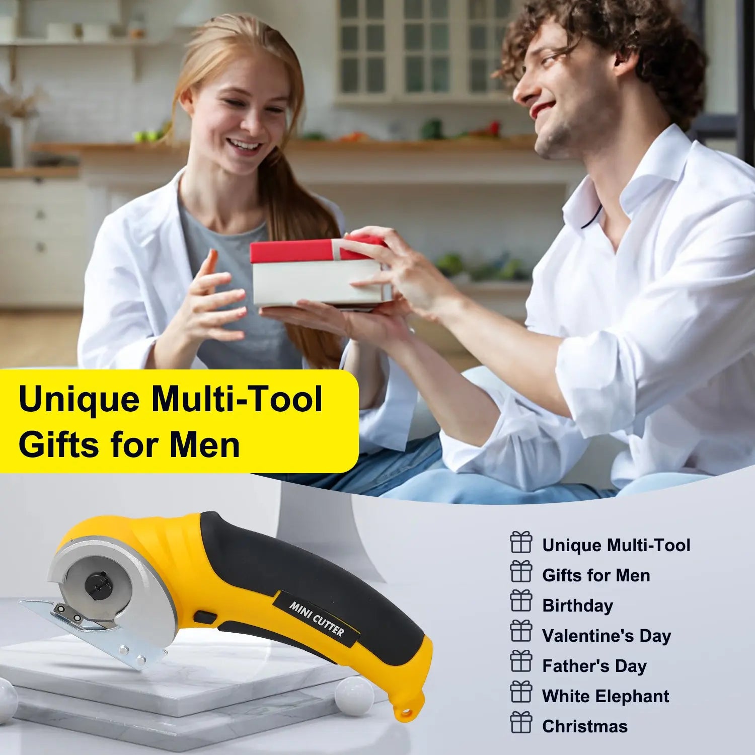 Cordless Electric Rotary Cutter – Mini Fabric & Cardboard Cutting Tool with USB Recharge, Safety Lock, Easy Grip Handle Fumeclear fumeclear