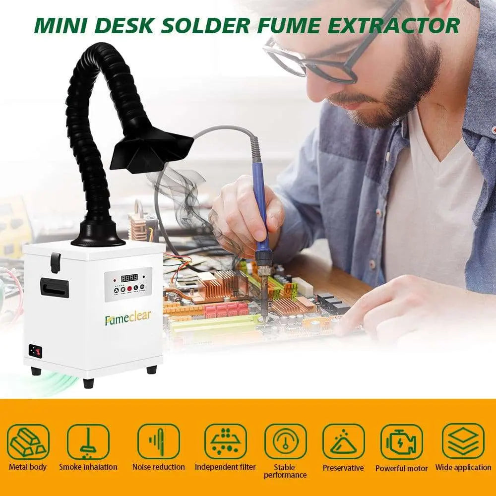 Fumeclear®FC-150 Solder Smoke Extractor with LCD Display