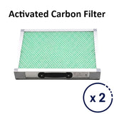 FUMECLEAR XL-700 Activated Carbon Filter 2 Pack for Laser Fume Extractor, Premium Replacement Carbon Filters