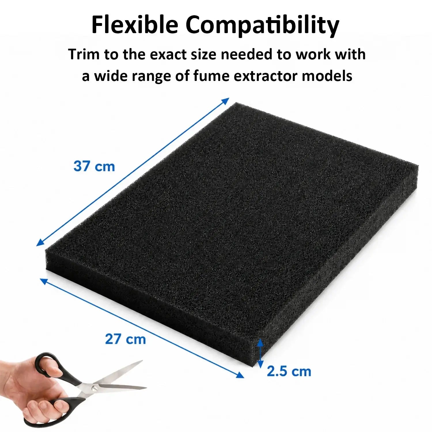 FumeClear Cut-to-Fit Washable & Reusable Pre-Filter Pads for FC-350 Fume Extractors