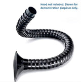 Adjustable and flexible bamboo duct hose, easy to position for precise fume extraction