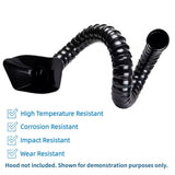 Adjustable and flexible bamboo duct hose, easy to position for precise fume extraction