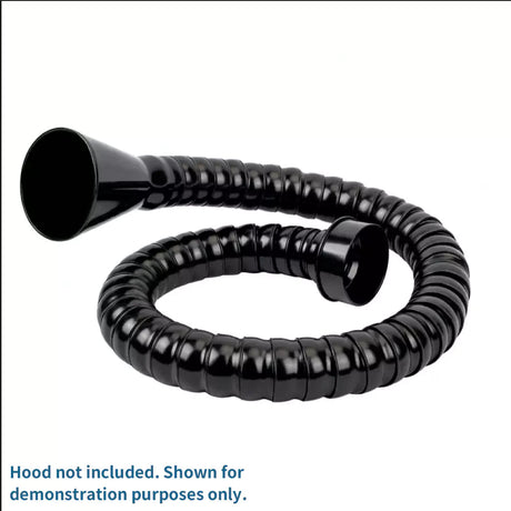 Adjustable and flexible bamboo duct hose, easy to position for precise fume extraction