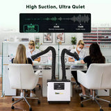 Fumeclear FC-1002A ultra quiet nail salon fume extractor only 56dB - much quieter than normal conversation