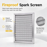 FumeClear Fireproof Spark Screen for Laser Fume Extractors – Metal Mesh Spark Arrestor Filter Compatible with FC-350 & XL-300 Fumeclear fumeclear