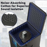 Fumeclear FC-700 dust collector with noise-absorbing cotton for superior sound isolation and quiet operation