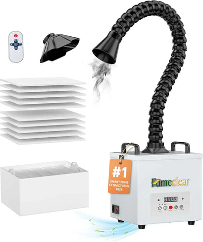 Fumeclear® FC-100A Solder Fume Extractor - 99.97% Filtration for Safe Soldering fumeclear fumeclear