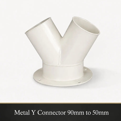 FumeClear Y Shaped Adapter for Fume Extractors – 90mm to Dual Hose Connector Fumeclear fumeclear