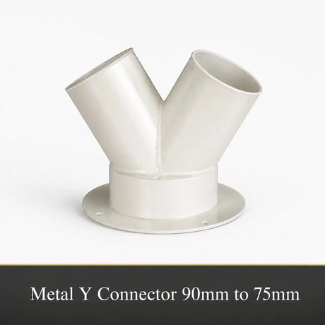 FumeClear Y Shaped Adapter for Fume Extractors – 90mm to Dual Hose Connector Fumeclear fumeclear