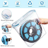 Fumeclear 3D printer filament dryer box with moisture proof, dustproof and reusable design, round spout for easy filament feeding