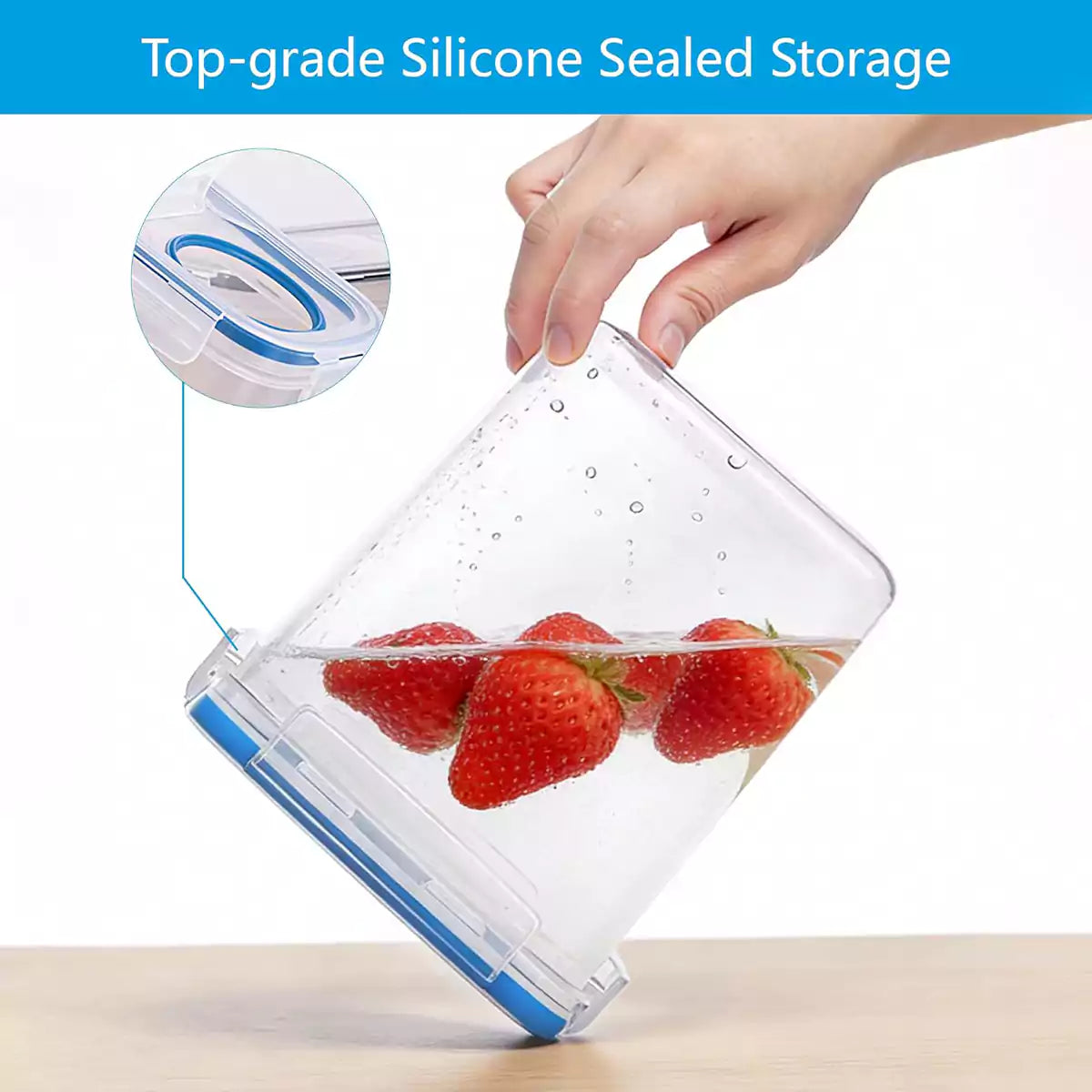 fumeclear top-grade silicone sealed filament dryer box waterproof test with strawberries, excellent moisture proof storage