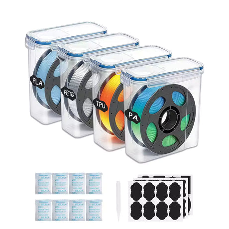 fumeclear 3D Printer Filament Dryer Box 4 packs