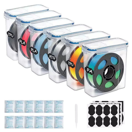 fumeclear 3D Printer Filament Dryer Box 6 packs