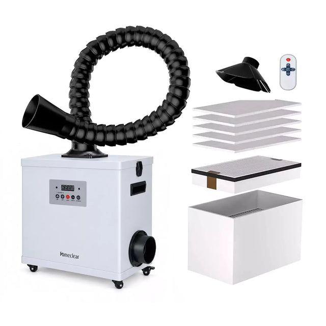Fumeclear FC-1001G Nail Salon Fume Extractor with Remote Control & Exhaust Duct Fumeclear fumeclear