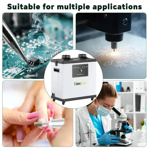 Versatile Fume Extractor for Soldering, Laser, Nail Salon, Lab and other professional applications