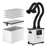 Fumeclear FC-1002A Dual Arm Solder Fume Extractor with Multi-layer Filtration System