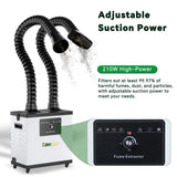 210W High-Power Fume Extractor with Adjustable Suction Control
