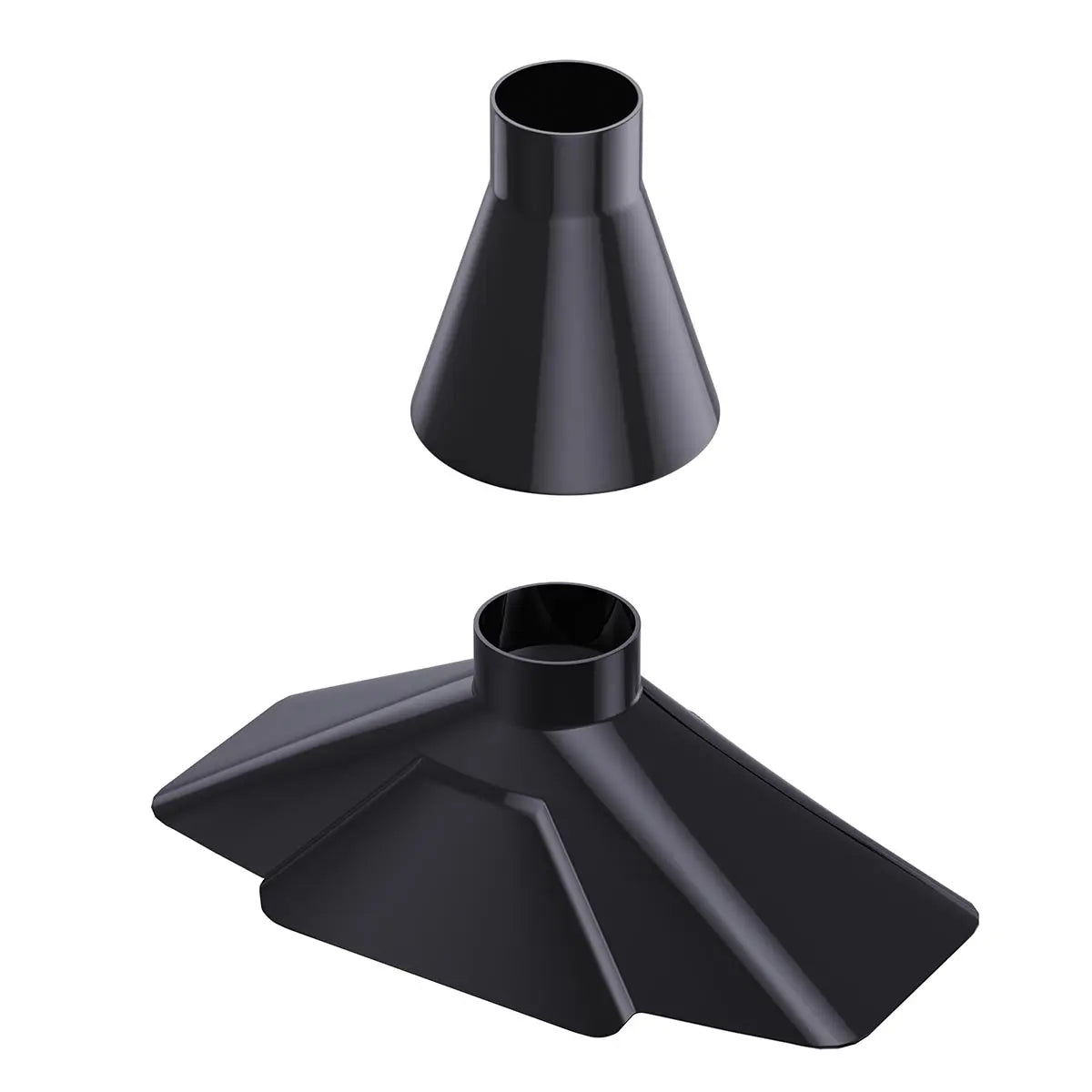 Fumeclear fume extractor silicone hood set including round hood and square hood for smoke and fume extraction