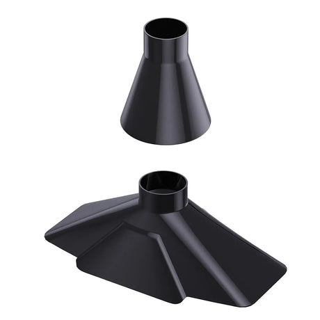 Fumeclear fume extractor silicone hood set including round hood and square hood for smoke and fume extraction