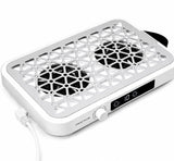 FUMECLEAR FC-G6 Nail Dust Collector Top View - Professional Dual 4200RPM Turbo Fan Manicure Dust Vacuum with 1600Pa Strong Suction