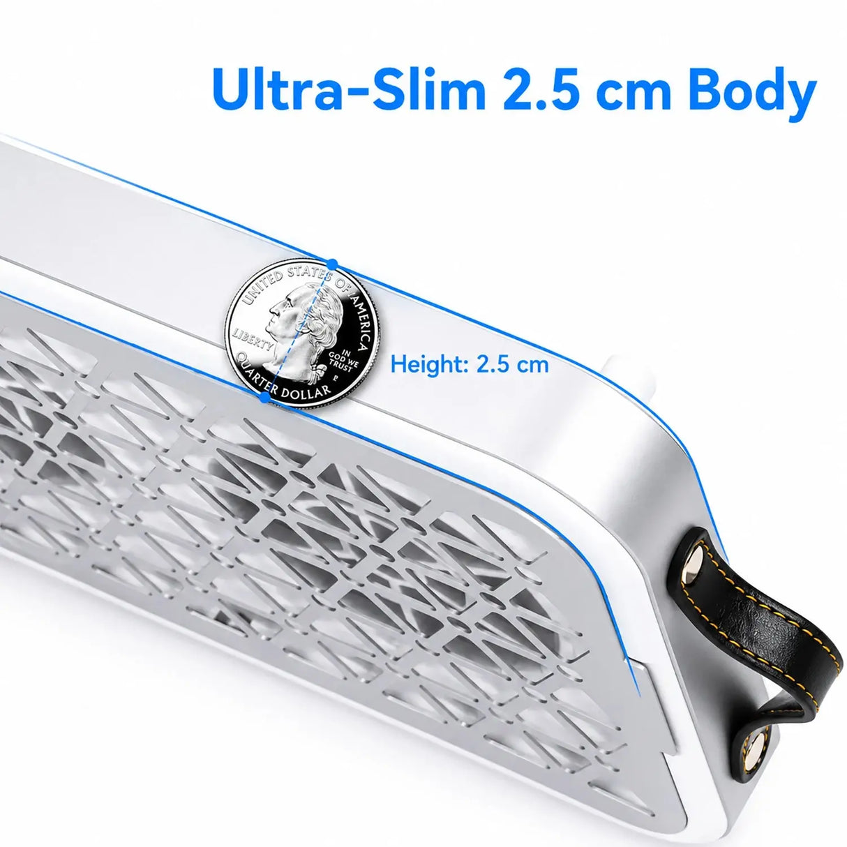FUMECLEAR FC-G6 Nail Dust Collector Ultra Slim 2.5cm Body - Compact and Space Saving Professional Manicure Dust Vacuum