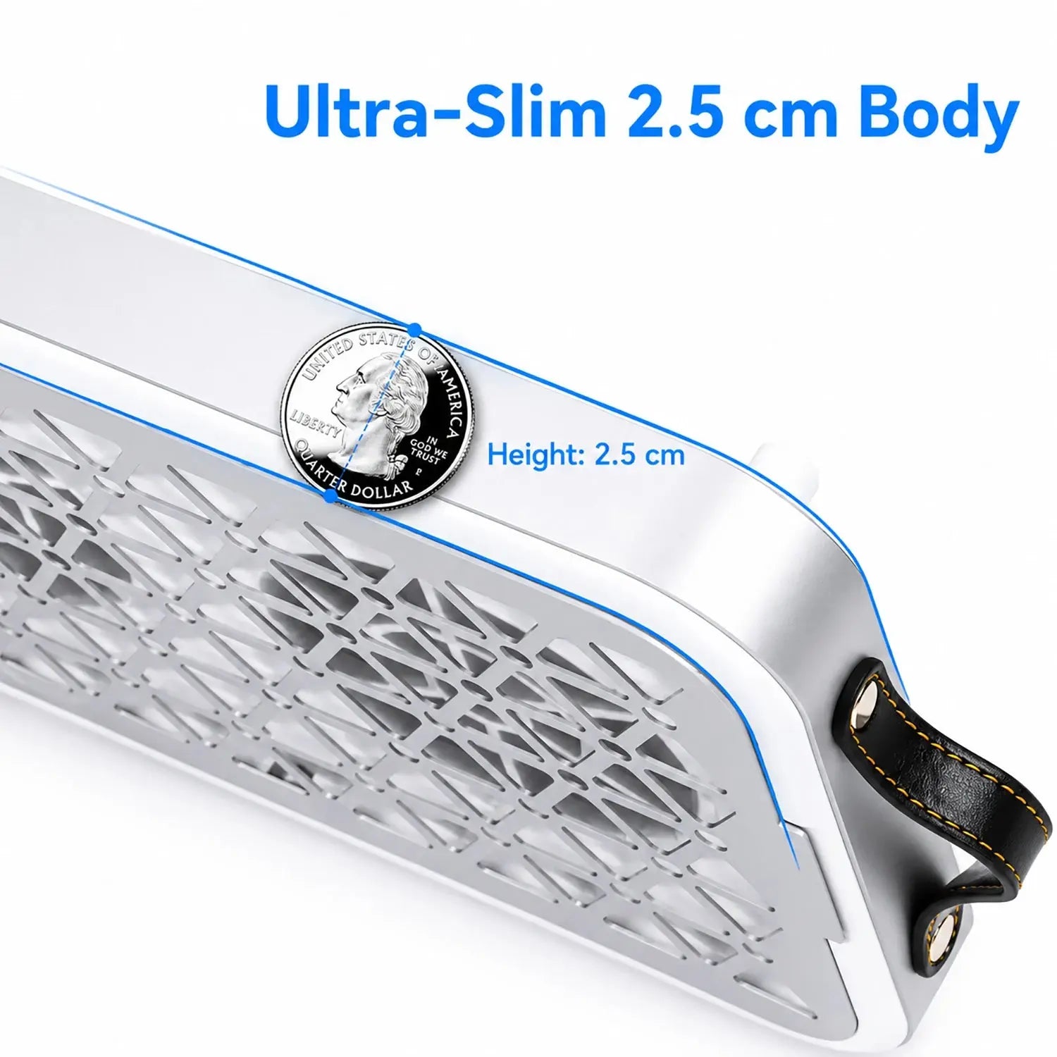 FUMECLEAR FC-G6 Nail Dust Collector Ultra Slim 2.5cm Body - Compact and Space Saving Professional Manicure Dust Vacuum