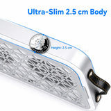 FUMECLEAR FC-G6 Nail Dust Collector Ultra Slim 2.5cm Body - Compact and Space Saving Professional Manicure Dust Vacuum