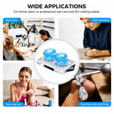 FUMECLEAR FC-G6 Nail Dust Collector - Wide Applications for Nail Salon, Home Nail Art, Hand Grinding and Jewelry Carving, Professional Manicure Dust Vacuum