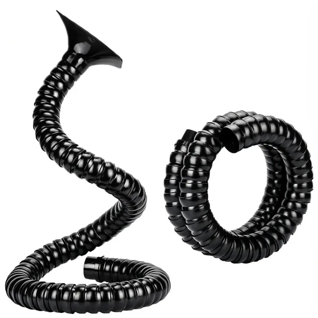 Flexible bamboo duct hose for fume extractor, durable ventilation pipe for laser engraving and soldering workspace - Fumeclear