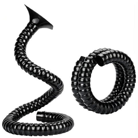 Flexible bamboo duct hose for fume extractor, durable ventilation pipe for laser engraving and soldering workspace - Fumeclear