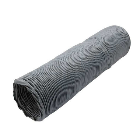 Fumeclear XL-300 laser fume extractor long flexible gray corrugated outlet duct hose
