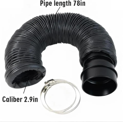 Fumeclear Retractable Fume Extractor Hose – 50mm & 75mm Replacement Extraction Tube Fumeclear fumeclear
