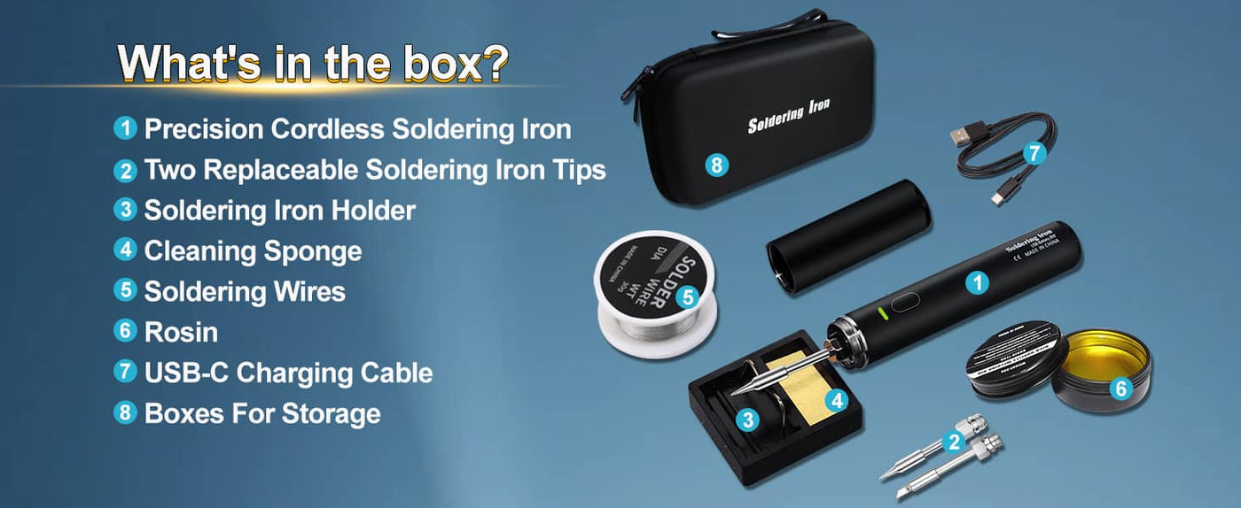 Fumeclear soldering iron what is in the box
