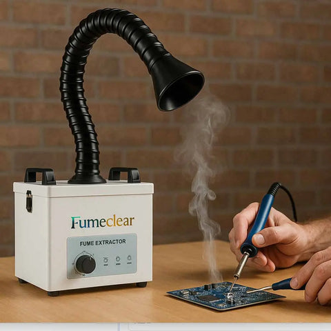 Fumeclear® FC-100A Solder Fume Extractor - 99.97% Filtration for Safe Soldering fumeclear fumeclear