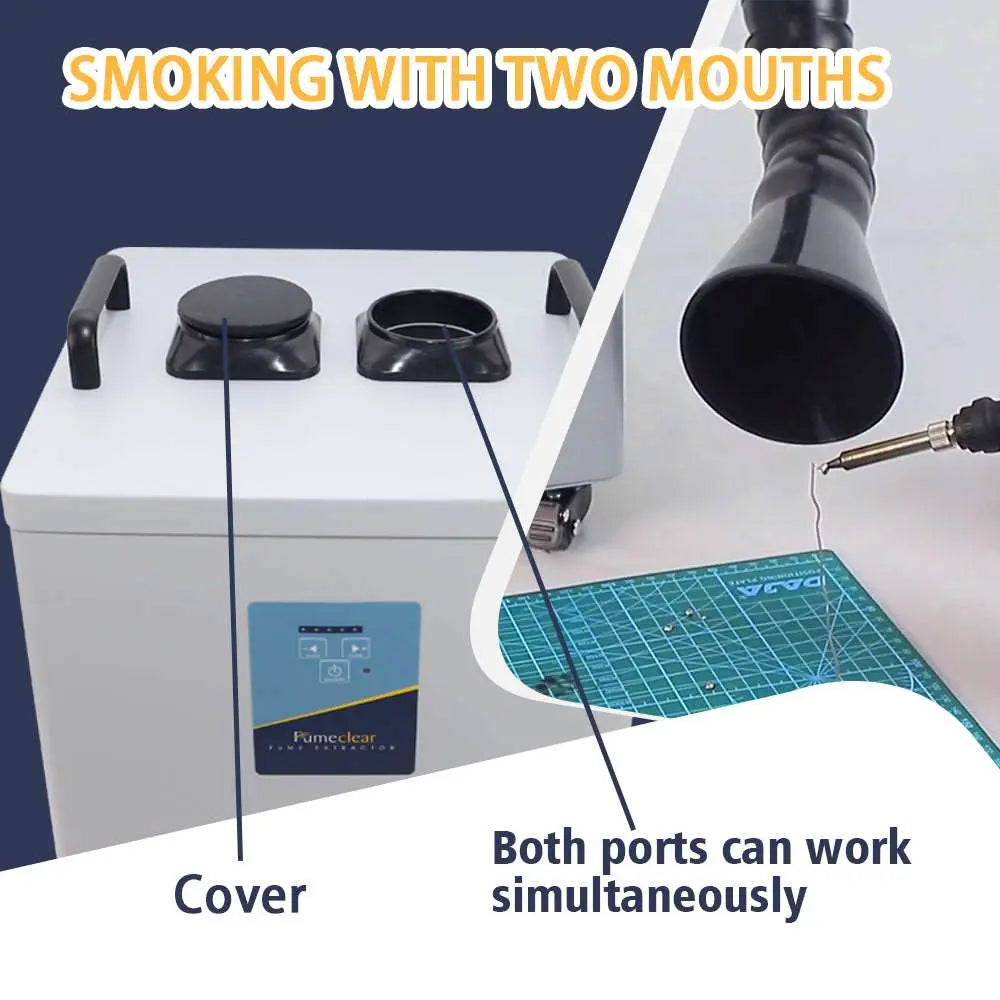 Fumeclear® FC-2003 Portable Welding Fume Extractor with Dual-Port