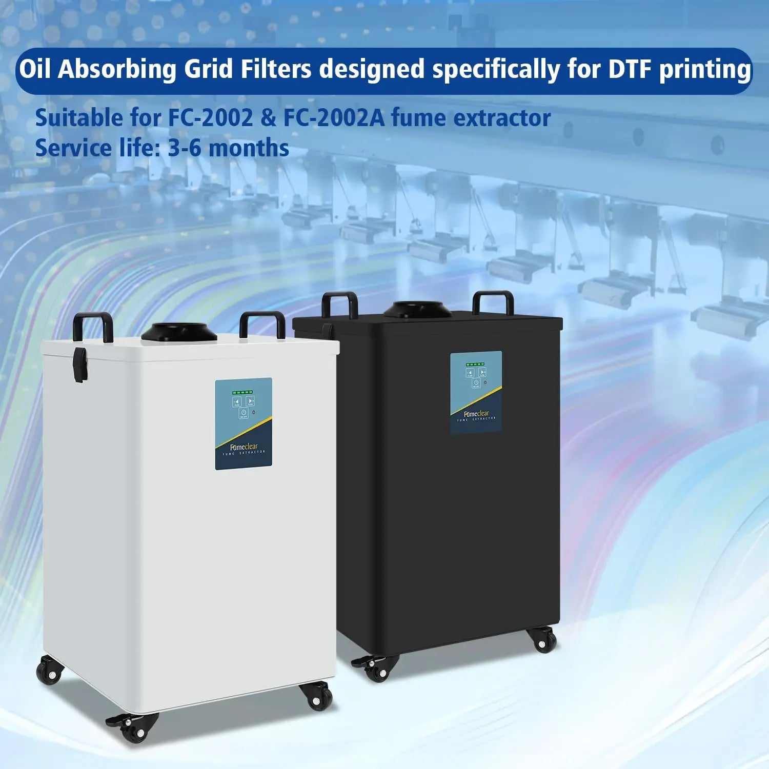 Fumeclear® DTF Grease Absorber Filter – Medium Efficiency Replacement for FC-2002 / FC-2002A Fume Extractor Fumeclear fumeclear