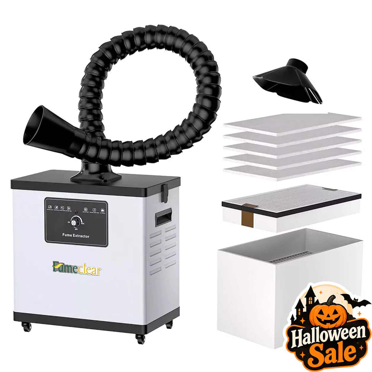 Fumeclear® FC-1001A Fume Extractor for Laser Engraving & Soldering fumeclear fumeclear
